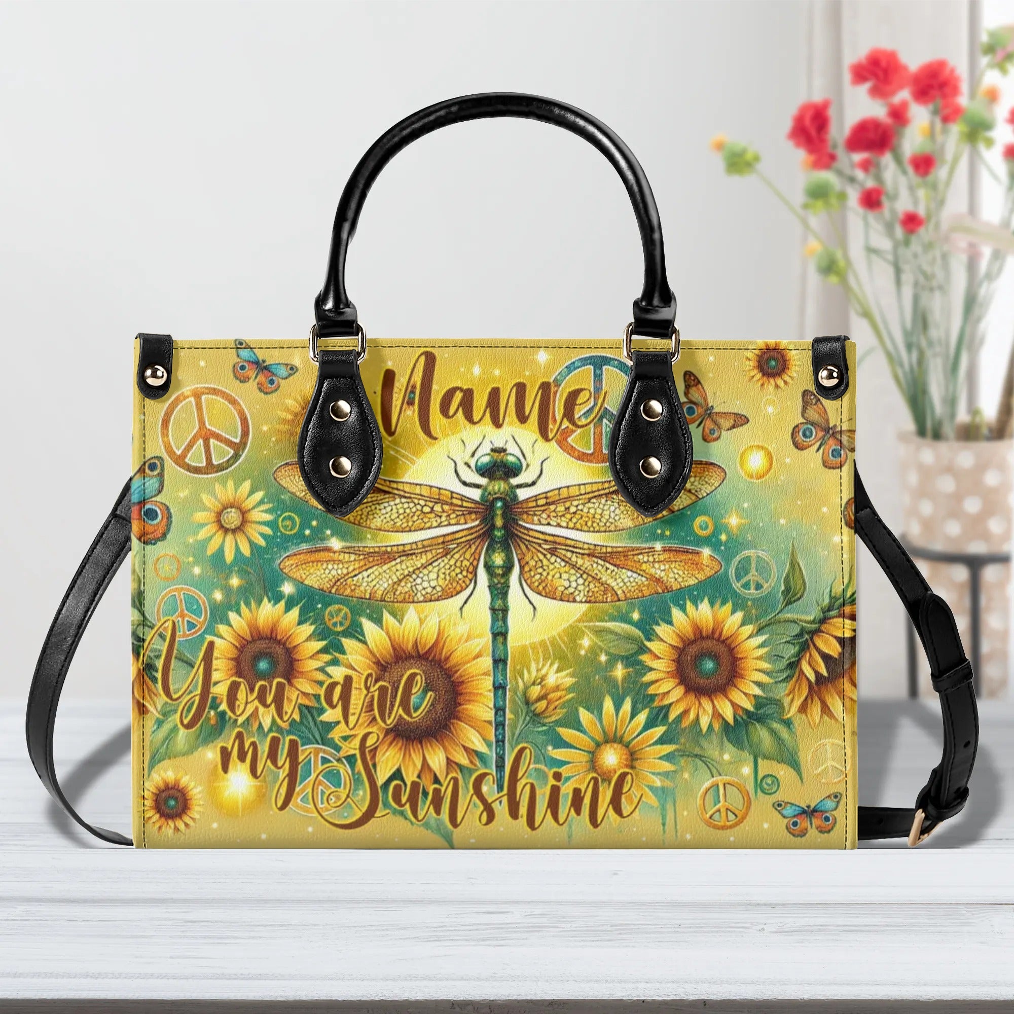 YOU ARE MY SUNSHINE LEATHER HANDBAG - TYTM1507244