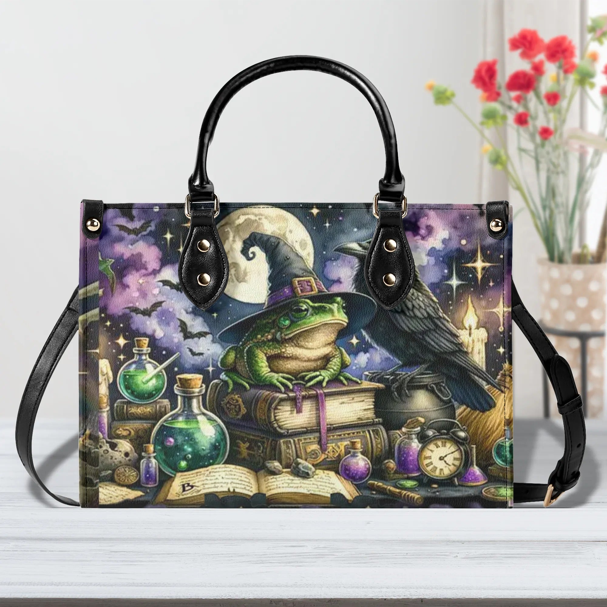 HALLOWEEN FROG LEATHER HANDBAG - YHHN1309244