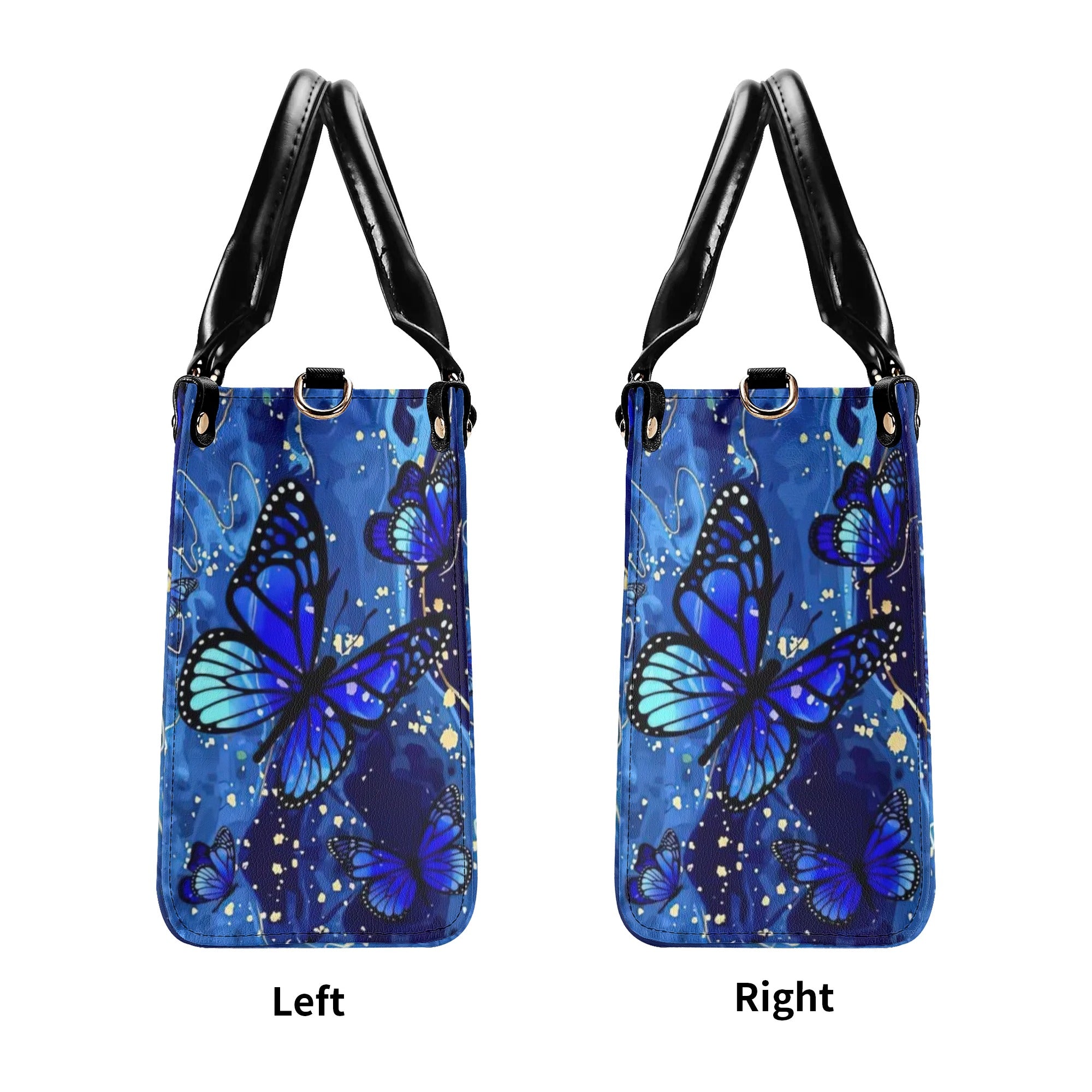 BUTTERFLIES APPEAR WHEN ANGELS ARE NEAR LEATHER HANDBAG - TLNZ2309245