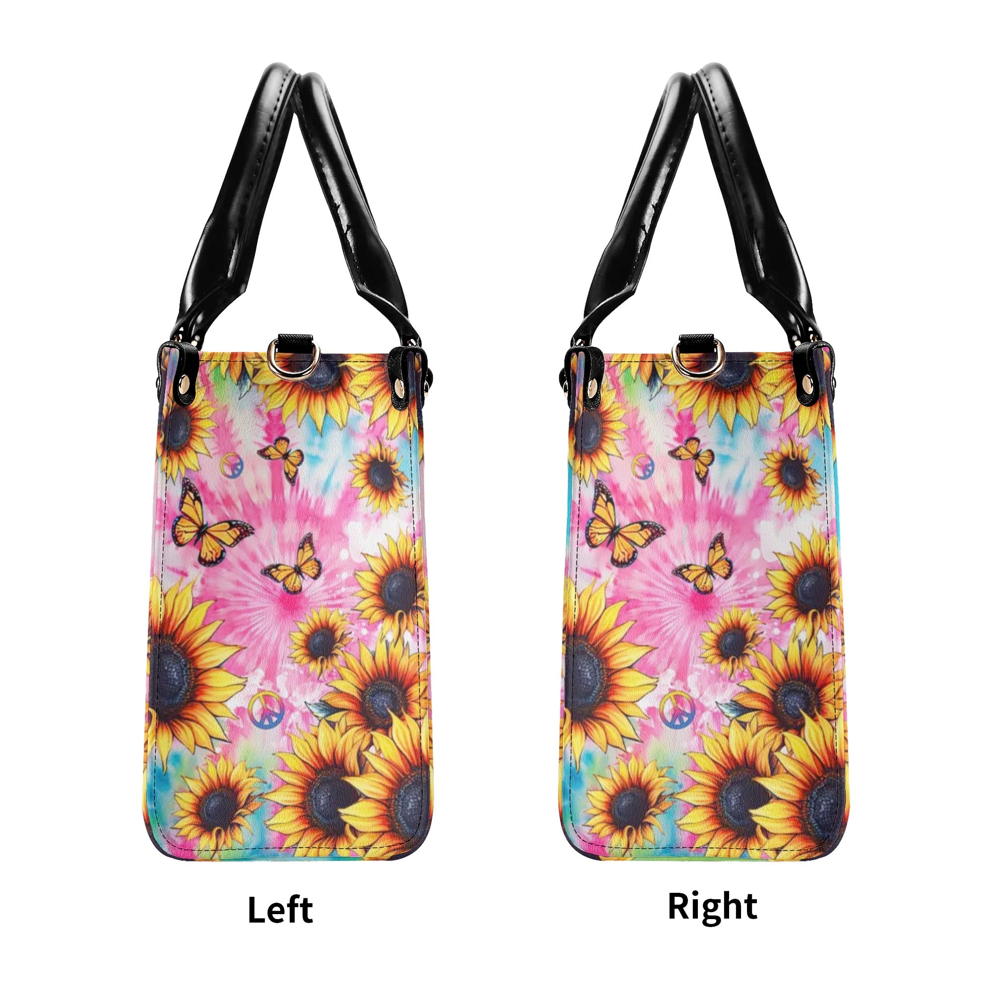 PEACE Y'ALL SUNFLOWER LEATHER HANDBAG - TLTW1109243