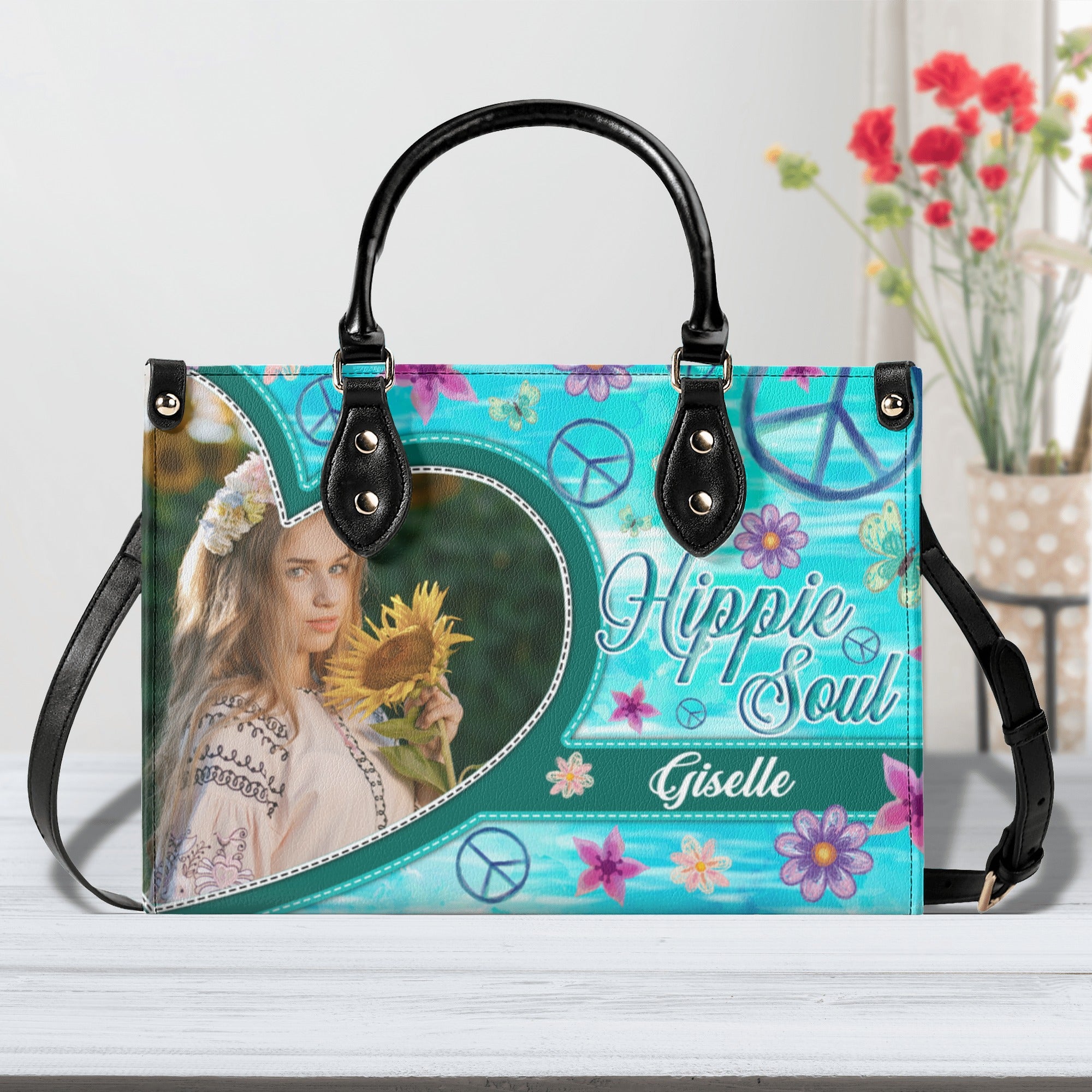 PERSONALIZED HIPPIE SOUL LEATHER HANDBAG -TYQY2612244