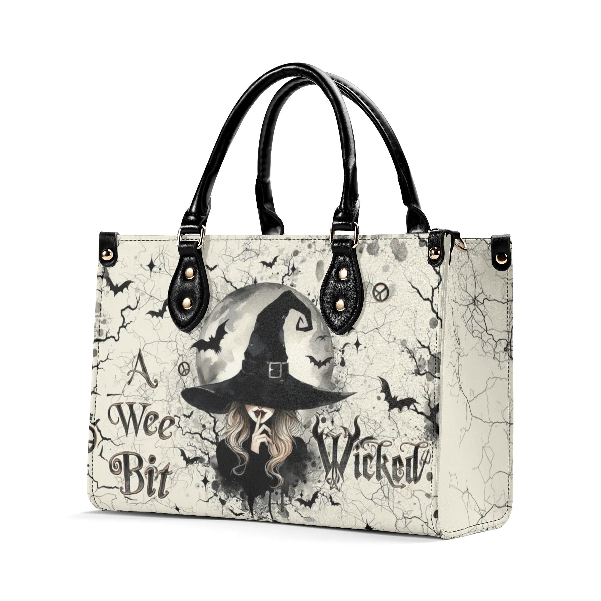 A WEE BIT WICKED HALLOWEEN LEATHER HANDBAG - YHLT2609242