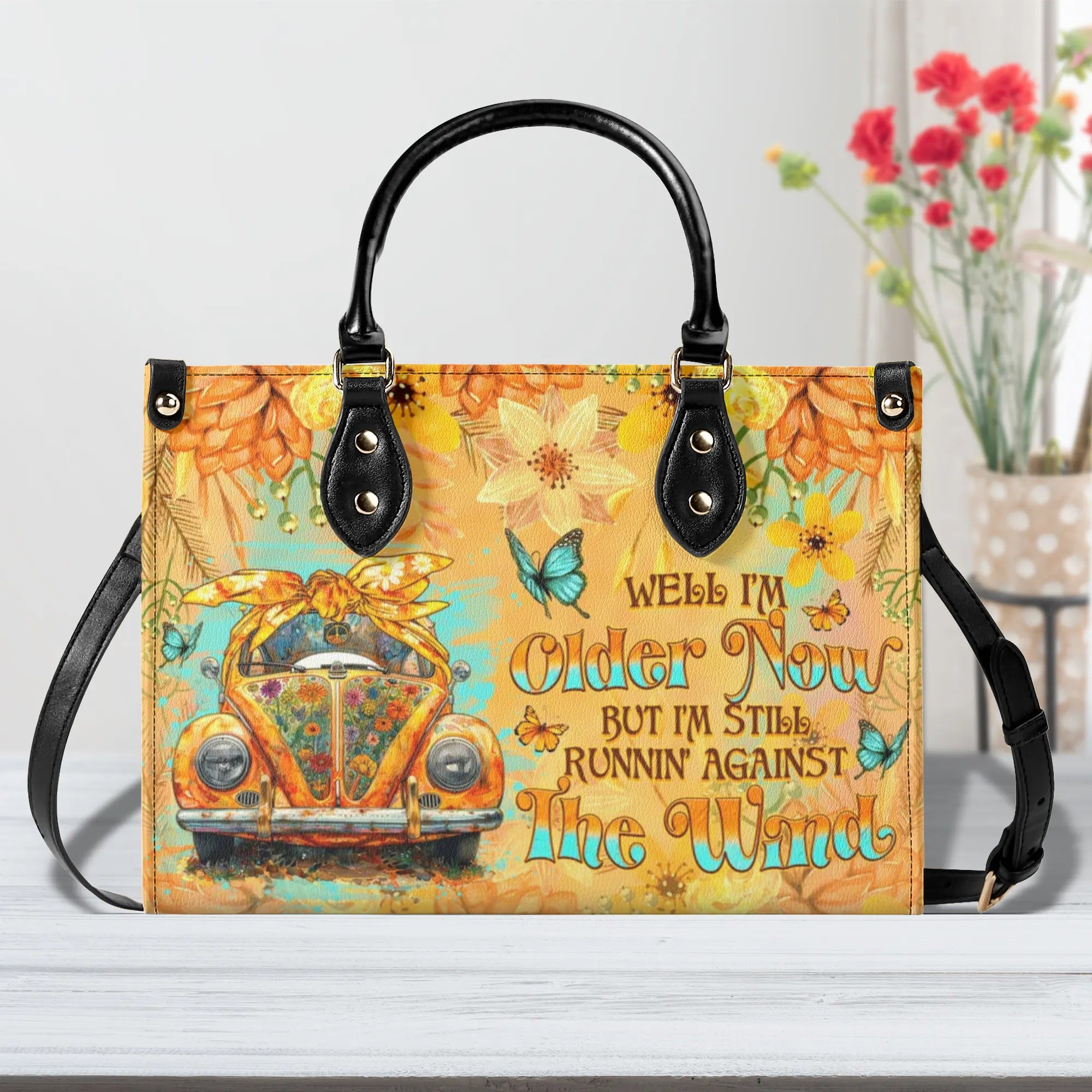 RUNNING AGAINST THE WIND LEATHER HANDBAG - TLNO2709244