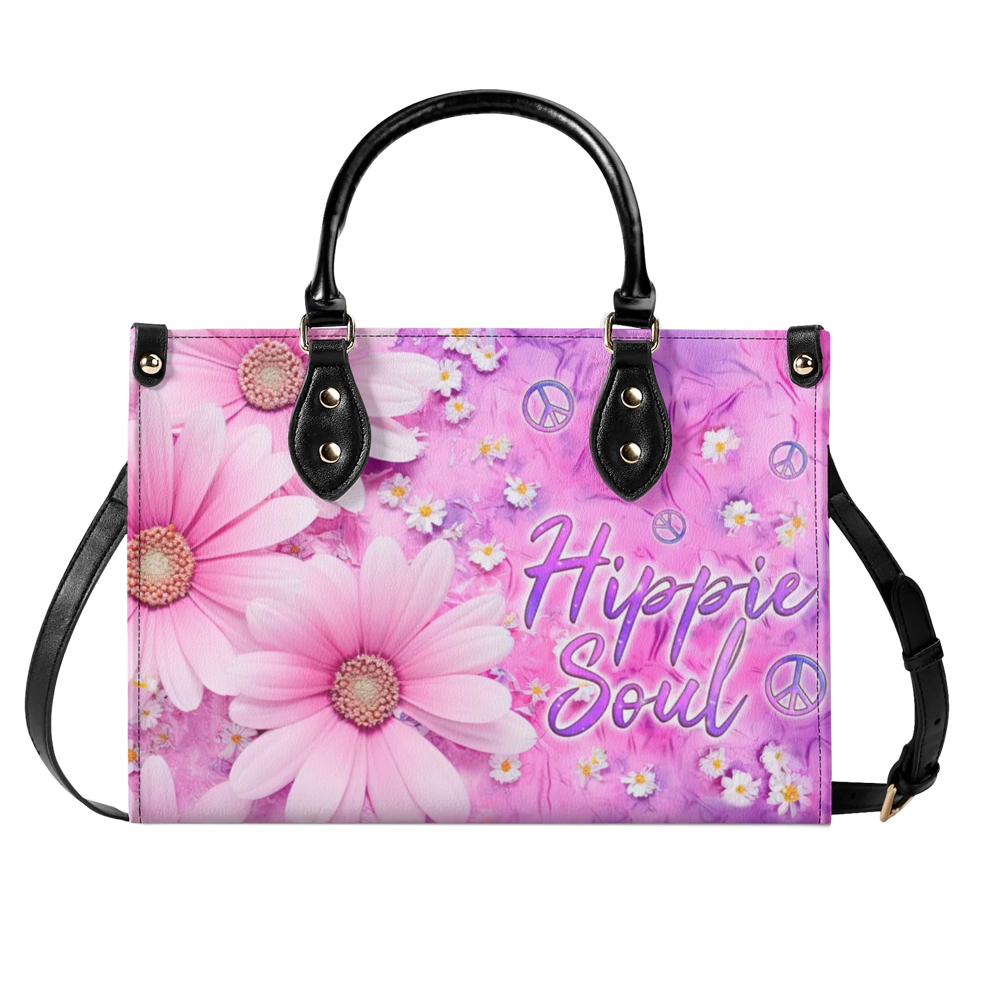 HIPPIE SOUL FLOWER LEATHER HANDBAG - TLNZ1007244