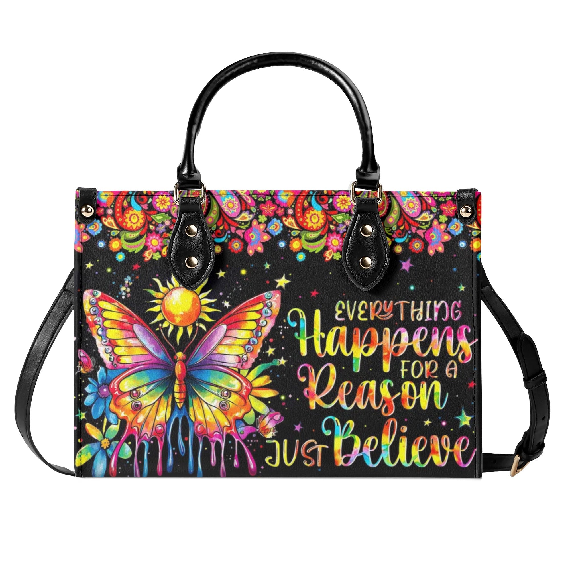 JUST BELIEVE LEATHER HANDBAG - TYTM0409243