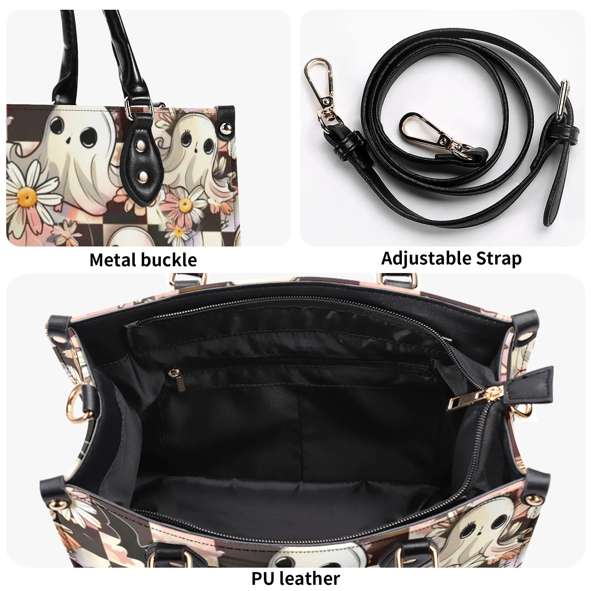 SPOOKTACULAR RETRO HALLOWEEN LEATHER HANDBAG - YHHN0708244