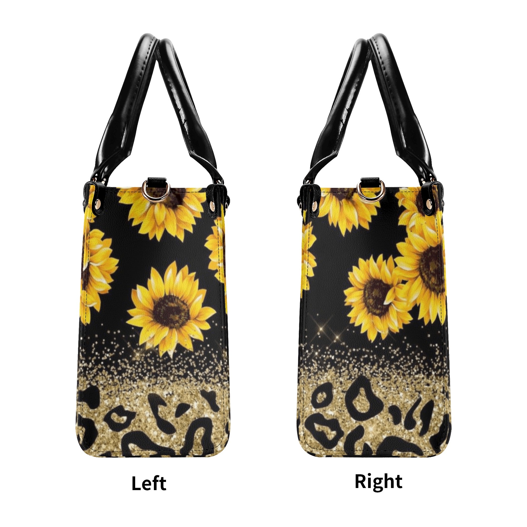 SUNFLOWER LEOPARD LEATHER HANDBAG - YHDU1311248