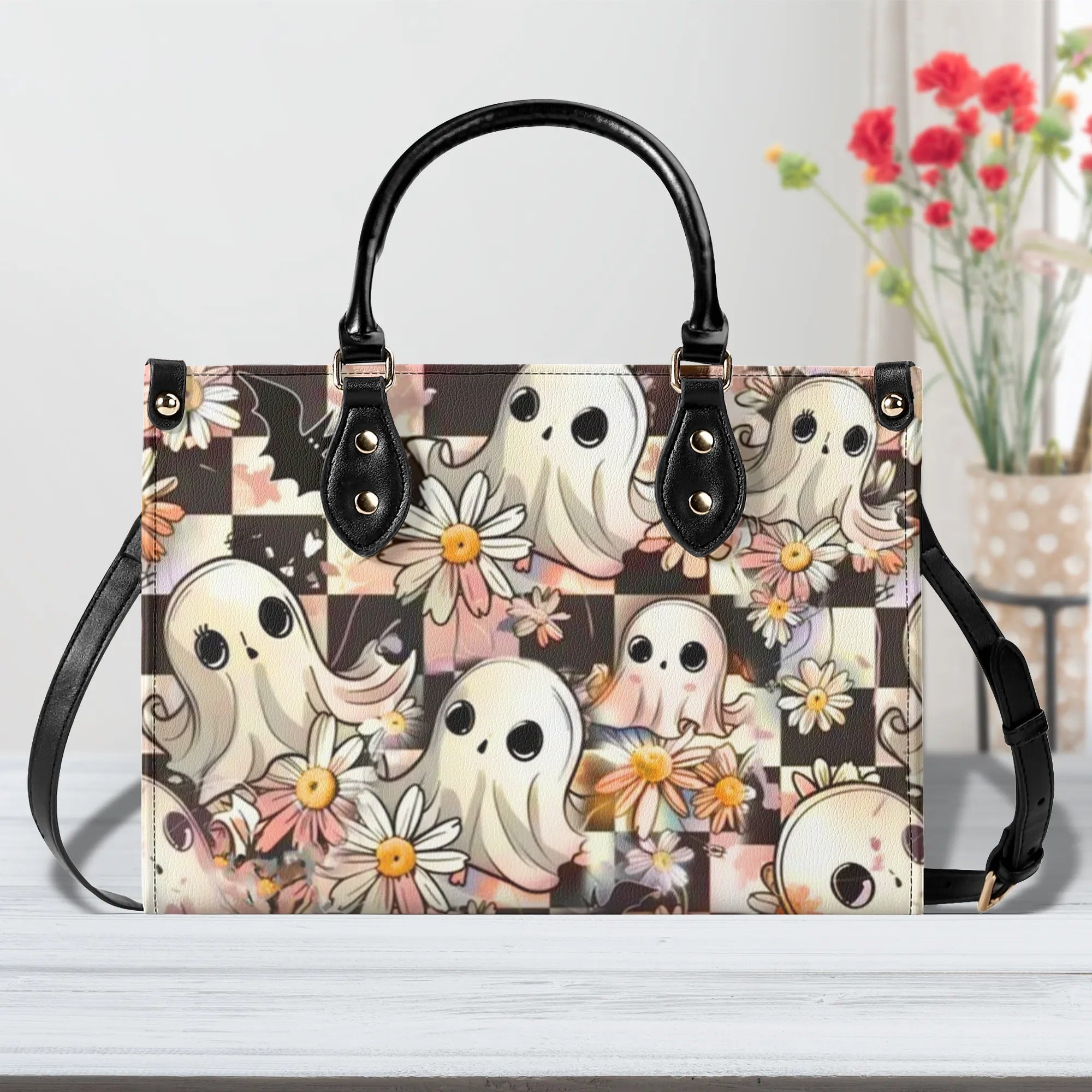 SPOOKTACULAR RETRO HALLOWEEN LEATHER HANDBAG - YHHN0708244