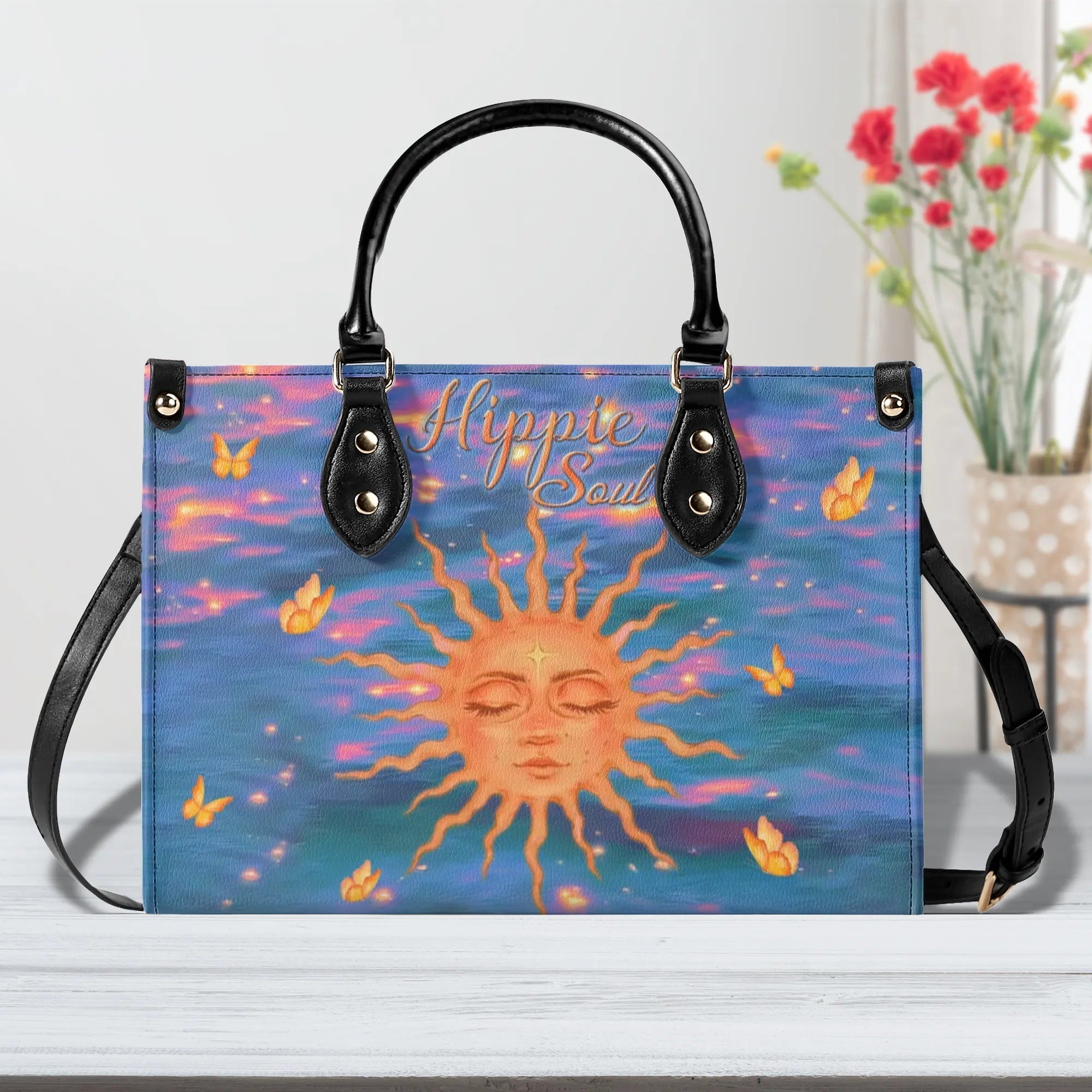 HIPPIE SOUL SUN LEATHER HANDBAG - TLNT2207244