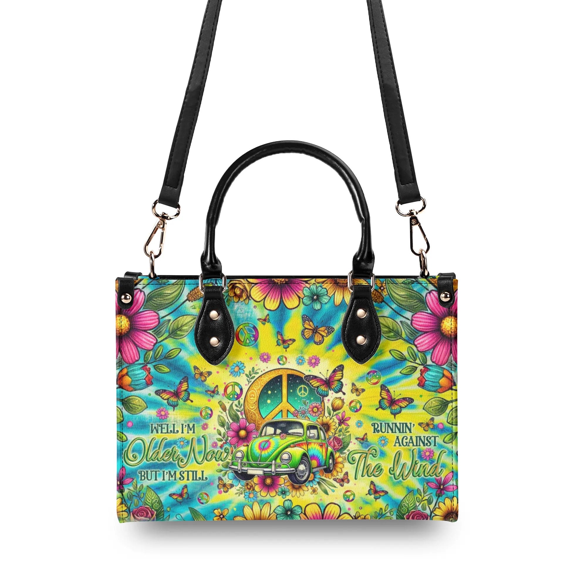 RUNNING AGAINST THE WIND TIE DYE LEATHER HANDBAG - TLNO0110245