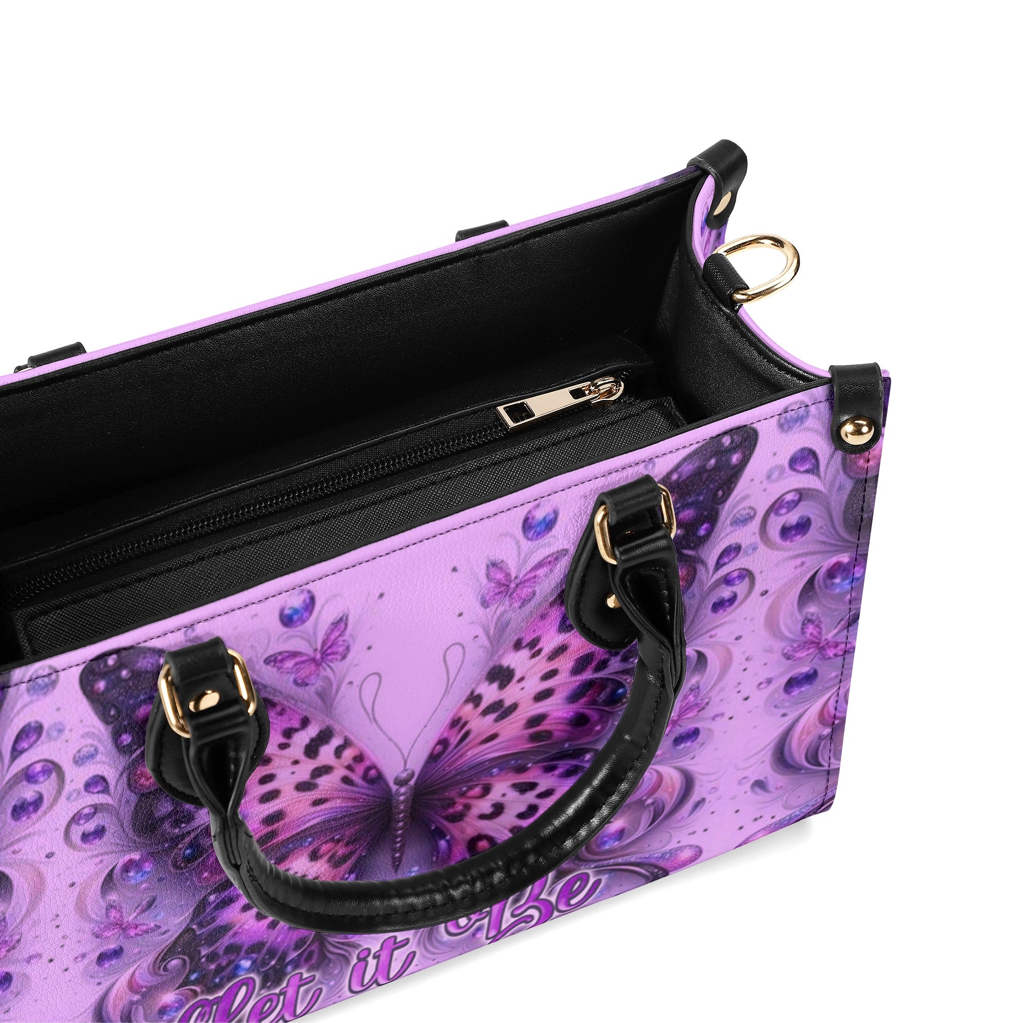 LET IT BE  LEOPARD BUTTERFLY LEATHER HANDBAG - TLNZ1911245