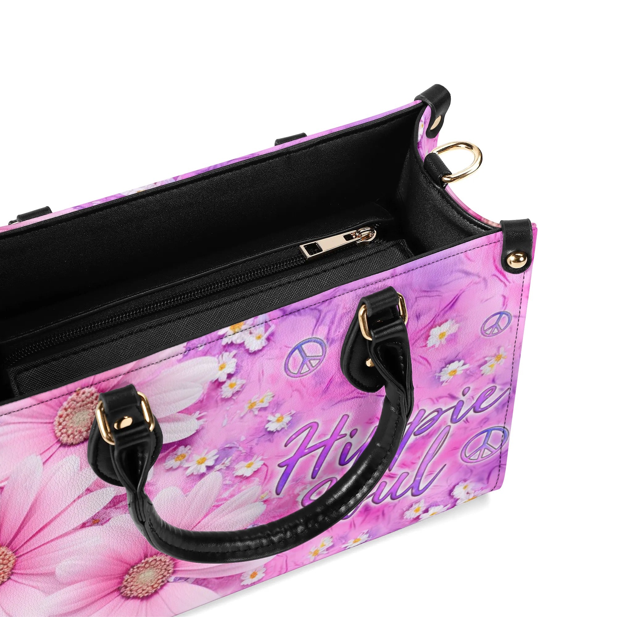 HIPPIE SOUL FLOWER LEATHER HANDBAG - TLNZ1007244