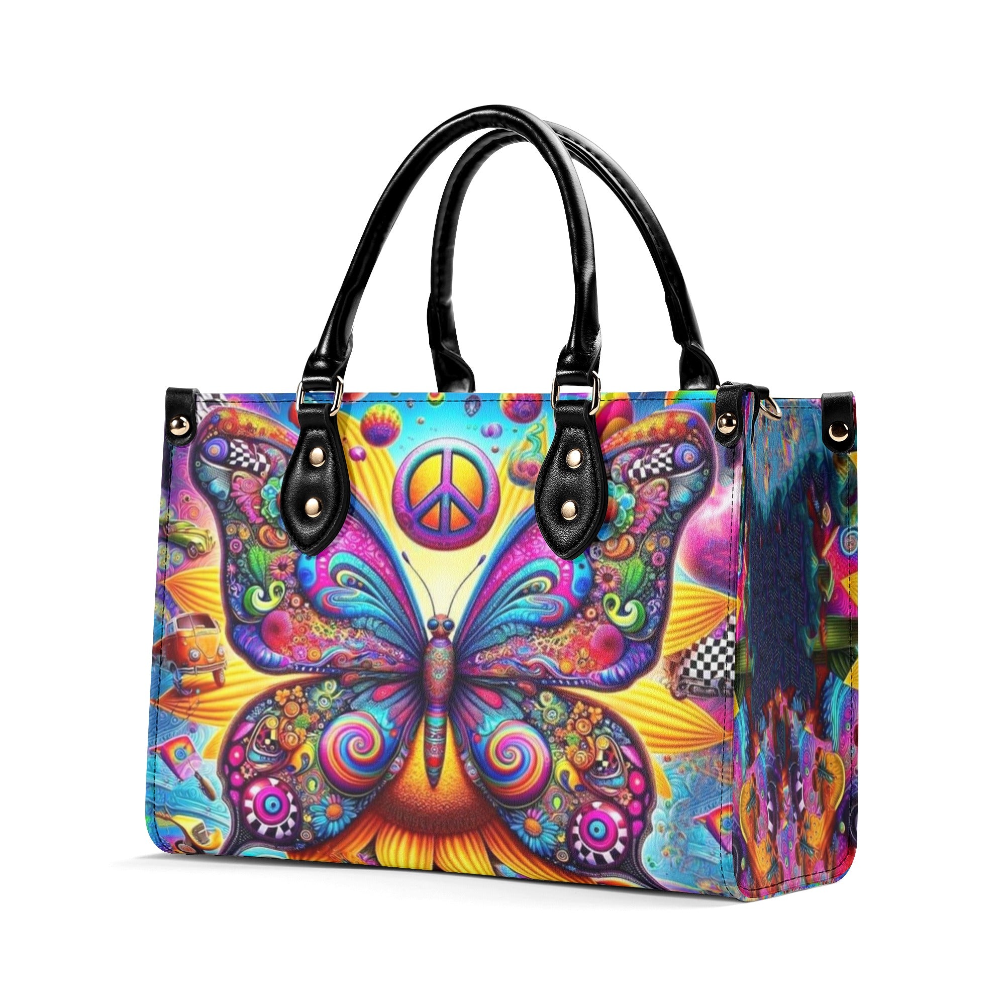 HIPPIE BUTTERFLY LEATHER HANDBAG - YHHN0212244