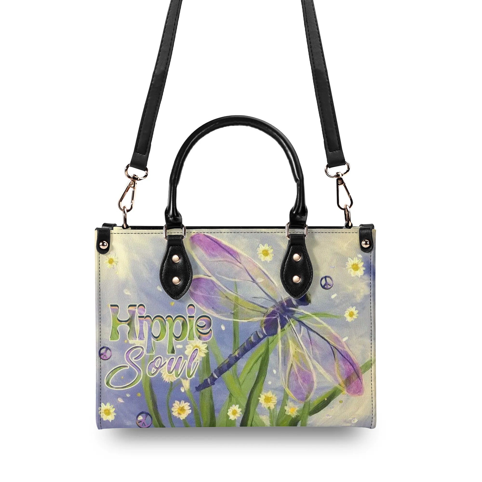 HIPPIE SOUL DRAGONFLY LEATHER HANDBAG - YHHN0110244