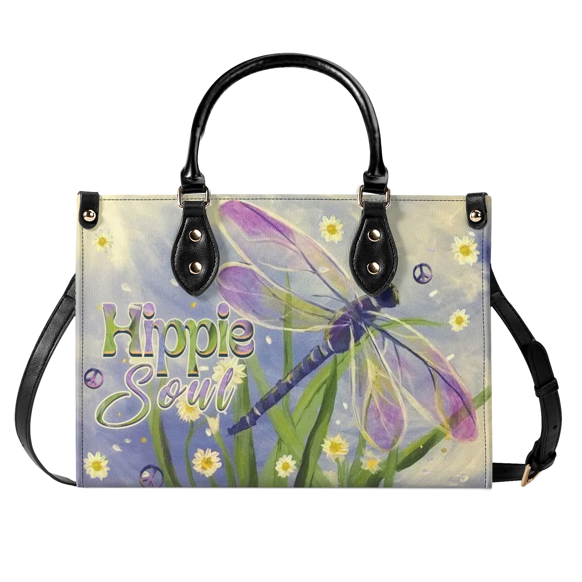 HIPPIE SOUL DRAGONFLY LEATHER HANDBAG - YHHN0110244