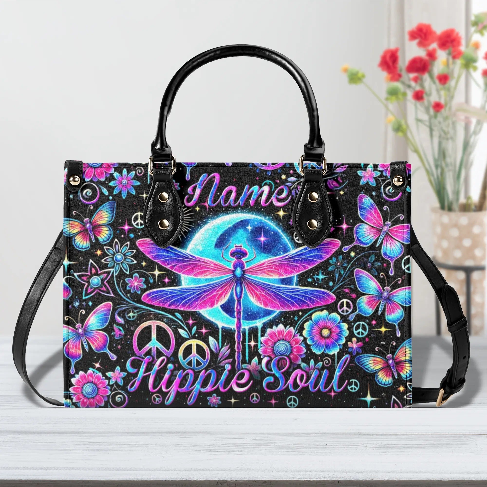 HIPPE SOUL DRAGONFLY LEATHER HANDBAG - TYTM0807241