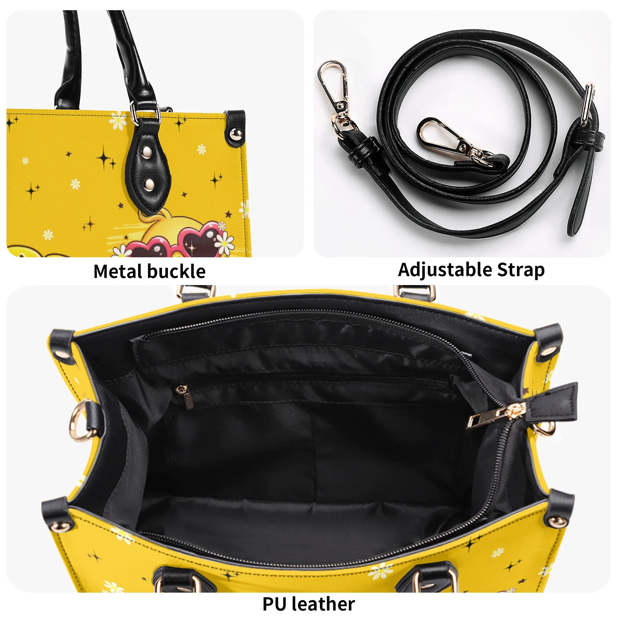 I'M NOT SHORT DUCK HIPPIE LEATHER HANDBAG - TYPQ0907256