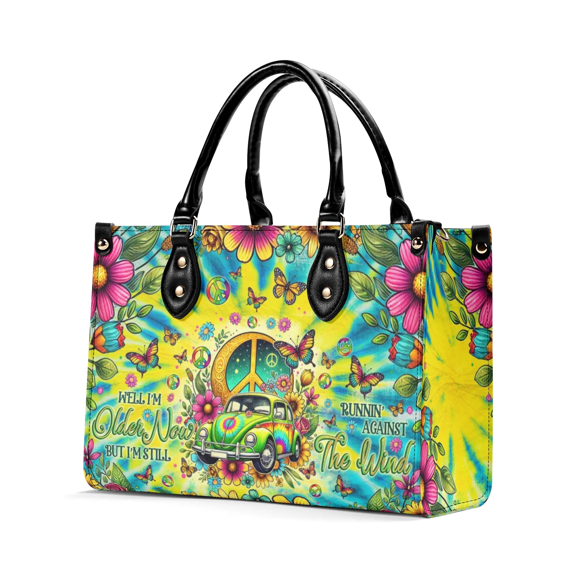 RUNNING AGAINST THE WIND TIE DYE LEATHER HANDBAG - TLNO0110245