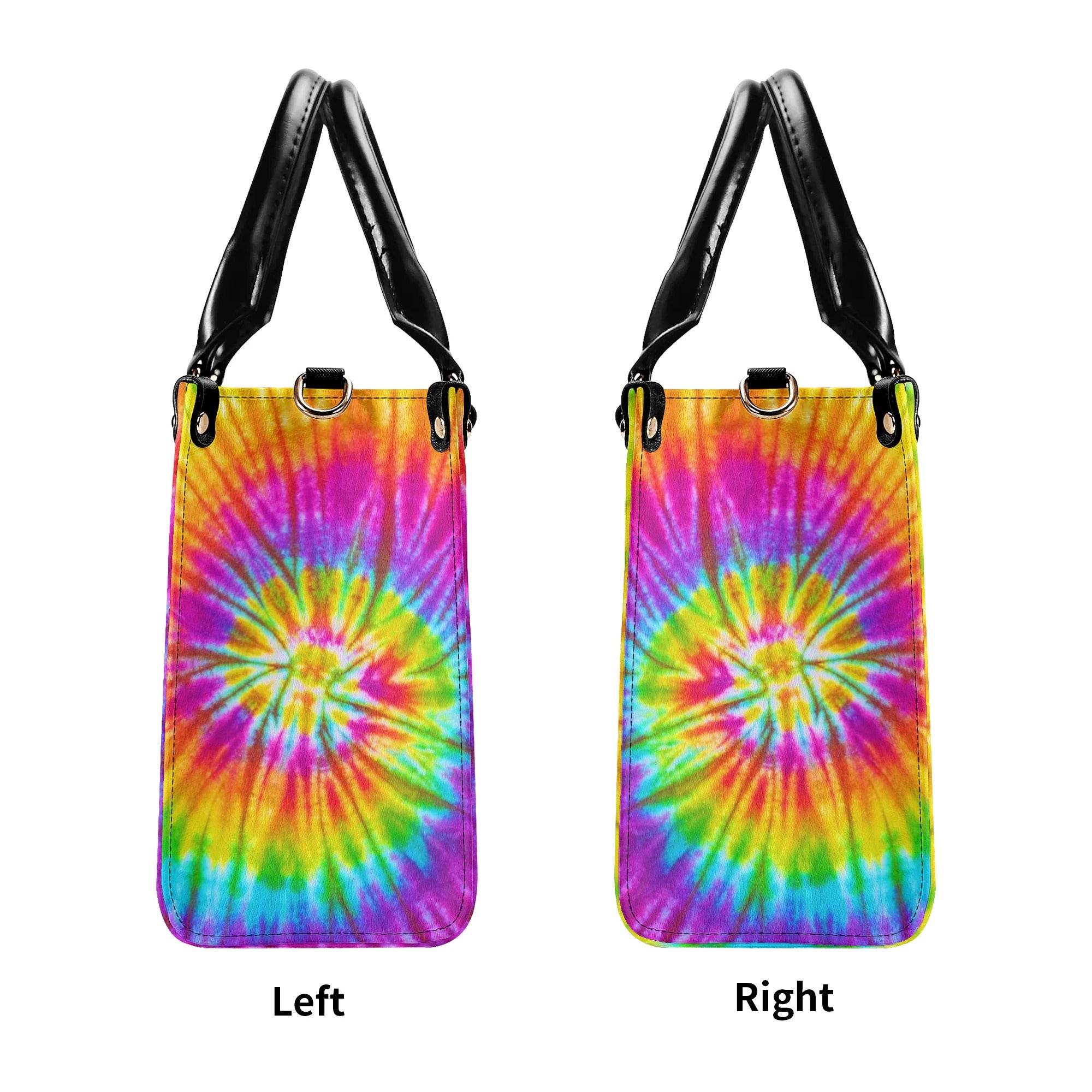 PEACE OUT TIE DYE LEATHER HANDBAG - TLNZ1608244