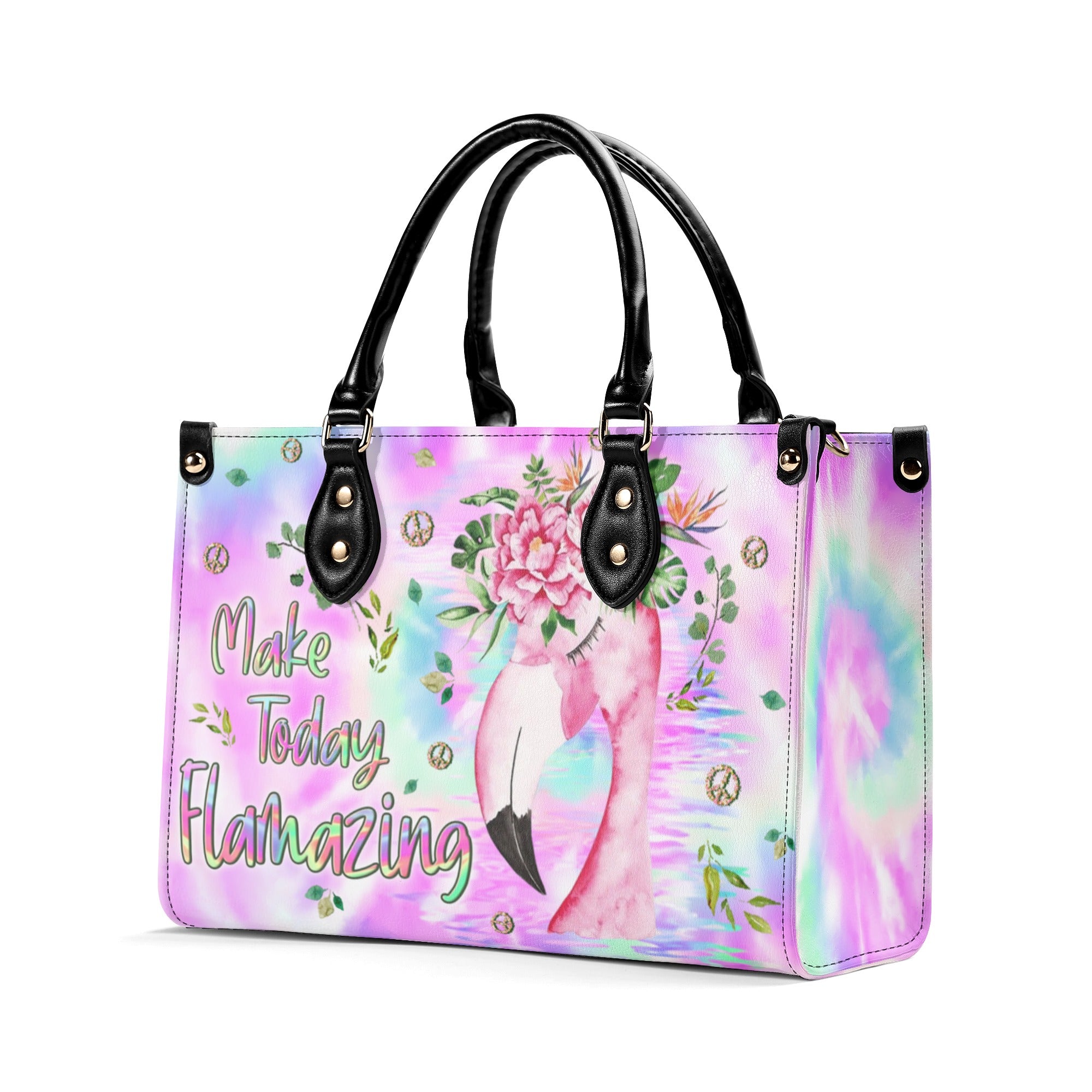 MAKE TODAY FLAMAZING TIE DYE LEATHER HANDBAG - YHLN1110244