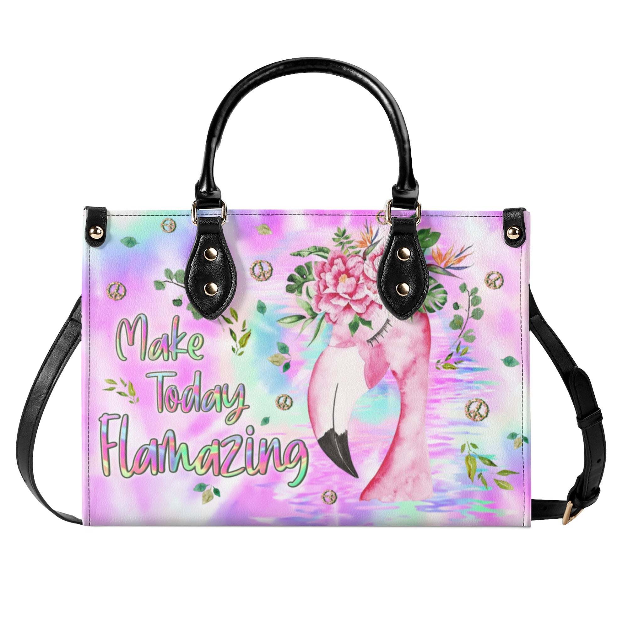 MAKE TODAY FLAMAZING TIE DYE LEATHER HANDBAG - YHLN1110244