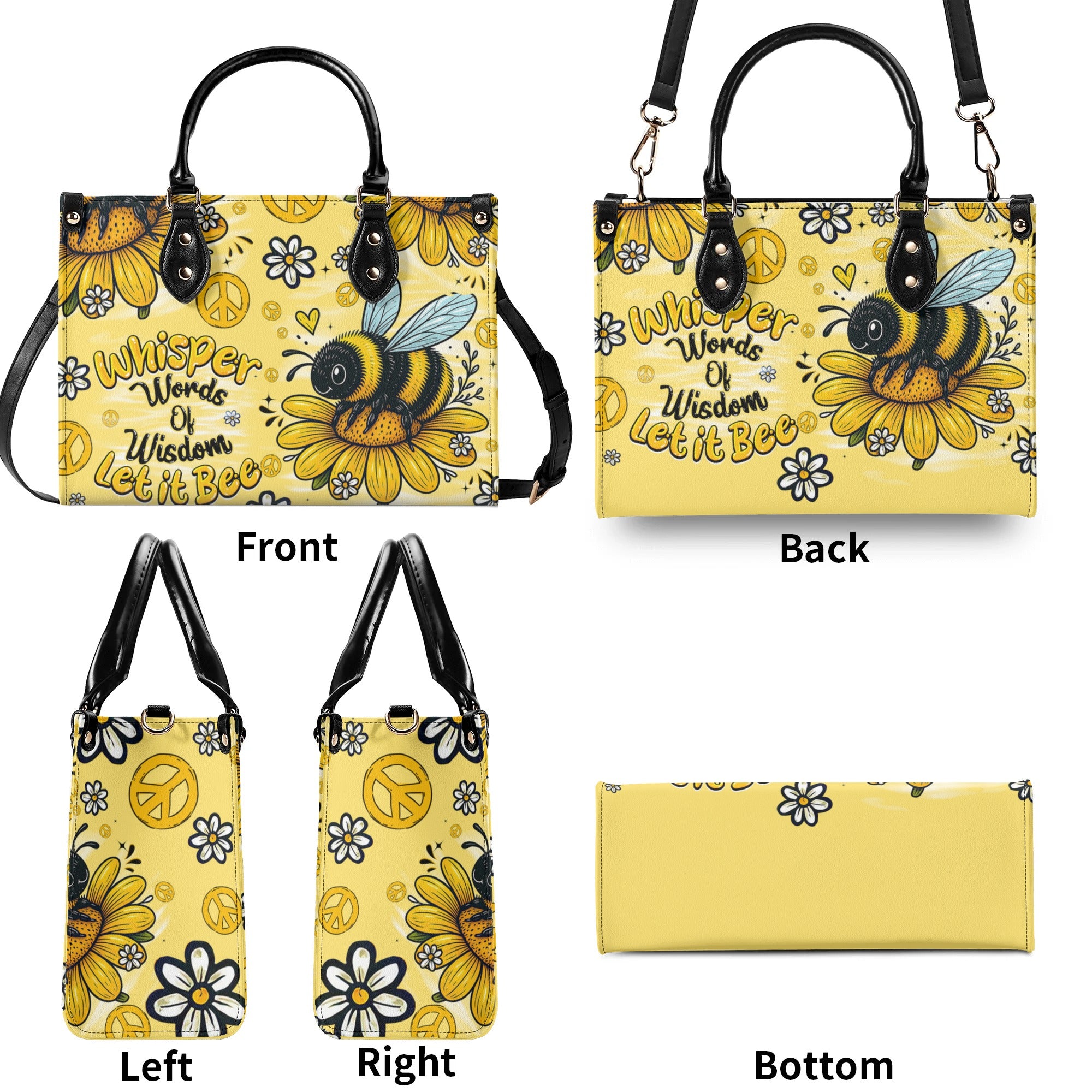 WHISPER WORDS OF WISDOM LET IT BEE LEATHER HANDBAG - TYQY1706259