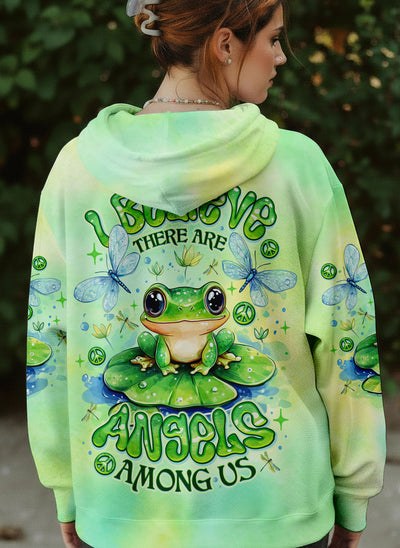 I BELIEVE THERE ARE ANGELS AMONG US FROG ALL OVER PRINT - TLNO1701261