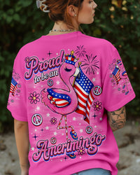 PROUD TO BE AN AMERIMINGO FLAMINGO ALL OVER PRINT  - TLNO2403262