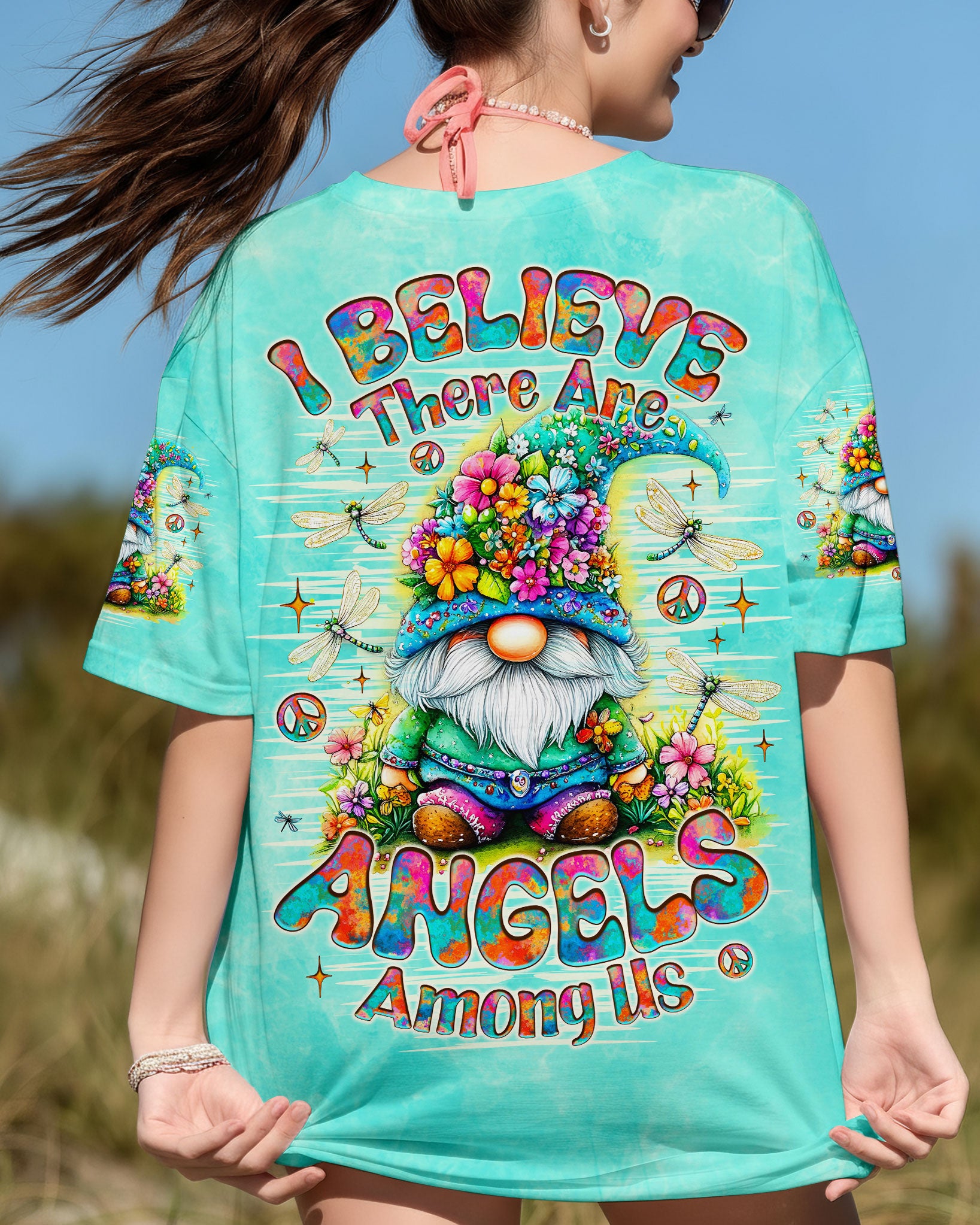 I BELIEVE THERE ARE ANGELS AMONG US GNOME ALL OVER PRINT - TLNO2111252