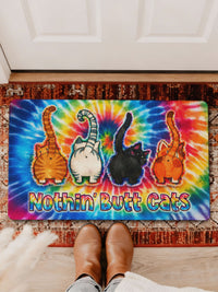 NOTHIN' BUT CATS COLORFUL SWIRL DOORMAT  - TLNO1701262