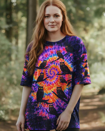 OWL IN THE DARK SWIRL ALL OVER PRINT - TLNO1901262