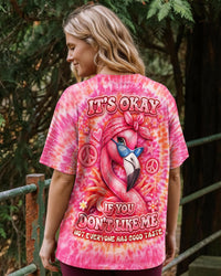 IT'S OKAY IF YOU DON'T LIKE ME FLAMINGO  SWIRL ALL OVER PRINT  - TLNO2303261