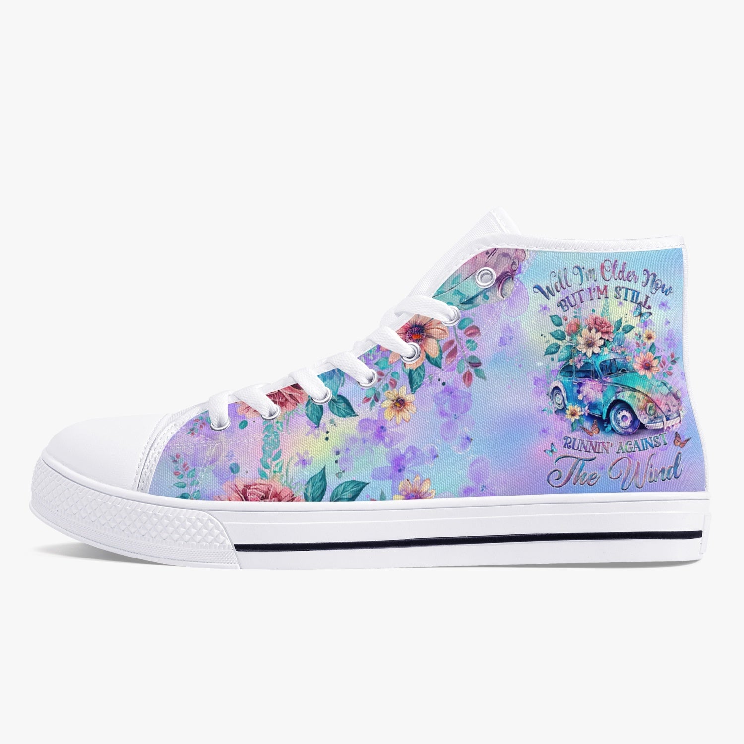 RUNNING AGAINST THE WIND HIGH TOP CANVAS SHOES - YHHG0410232