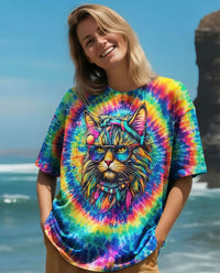 HIPPIE CAT SWIRL ALL OVER PRINT - TLNO0202261