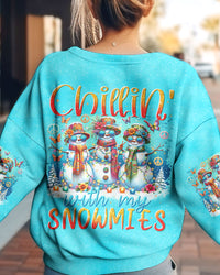 CHILLIN' WITH MY SNOWMIES CHRISTMAS ALL OVER PRINT - TYTM0811231