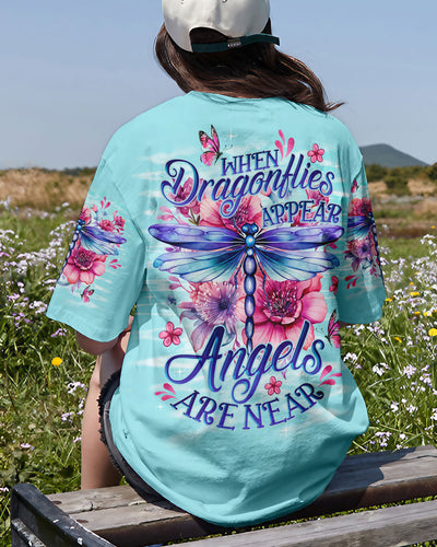 WHEN DRAGONFLIES APPEAR ANGELS ARE NEAR ALL OVER PRINT - TLNO1509232
