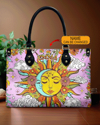 SUN AND MOON LEATHER HANDBAG - YHHG2106242
