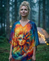 HIPPIE SUN COLORFUL KAFTAN DRESS - TLTW1501261