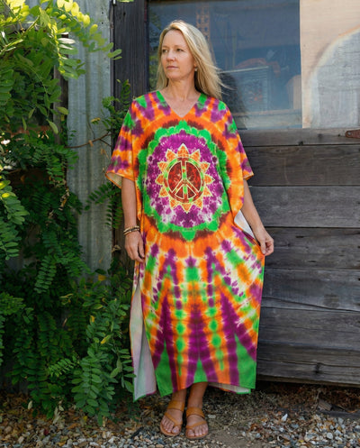 RADIANT PEACE MANDALA KAFTAN DRESS - YHHN1301263