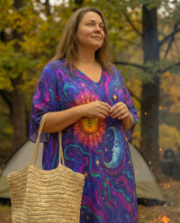 SUN & MOON GALAXY KAFTAN DRESS - TLTW1601262