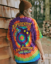 APPARENTLY I HAVE AN ATTITUDE WHO KNEW CAT ALL OVER PRINT - TLNO0203261