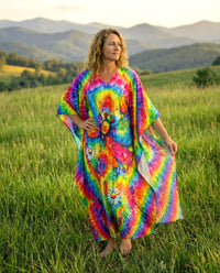 DRAGONFLY FLORAL SWIRL  KAFTAN DRESS   - TLNT1202262
