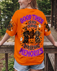 GOOD TIMES CRAZY FRIEND DACHSHUND DOG HALLOWEEN ALL OVER PRINT - TLNO2608264