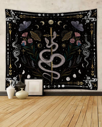 SNAKE MOON AND STARS NIGHT TAPESTRY - YHLN2007233