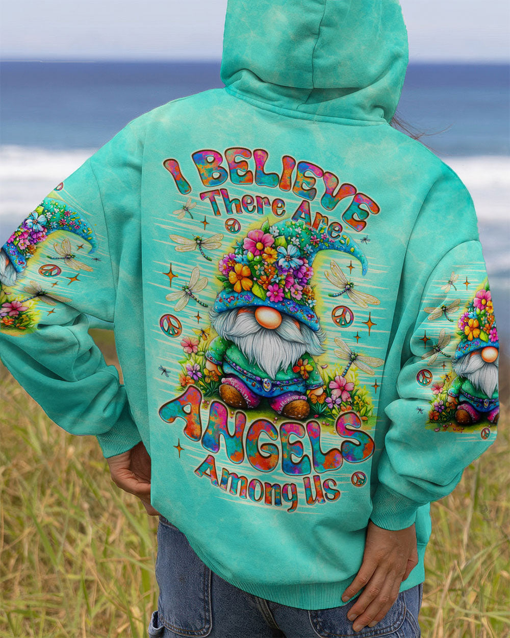 I BELIEVE THERE ARE ANGELS AMONG US GNOME ALL OVER PRINT - TLNO2111252