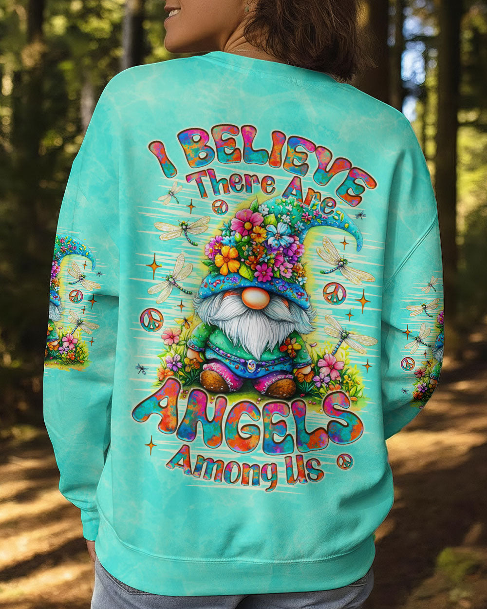 I BELIEVE THERE ARE ANGELS AMONG US GNOME ALL OVER PRINT - TLNO2111252