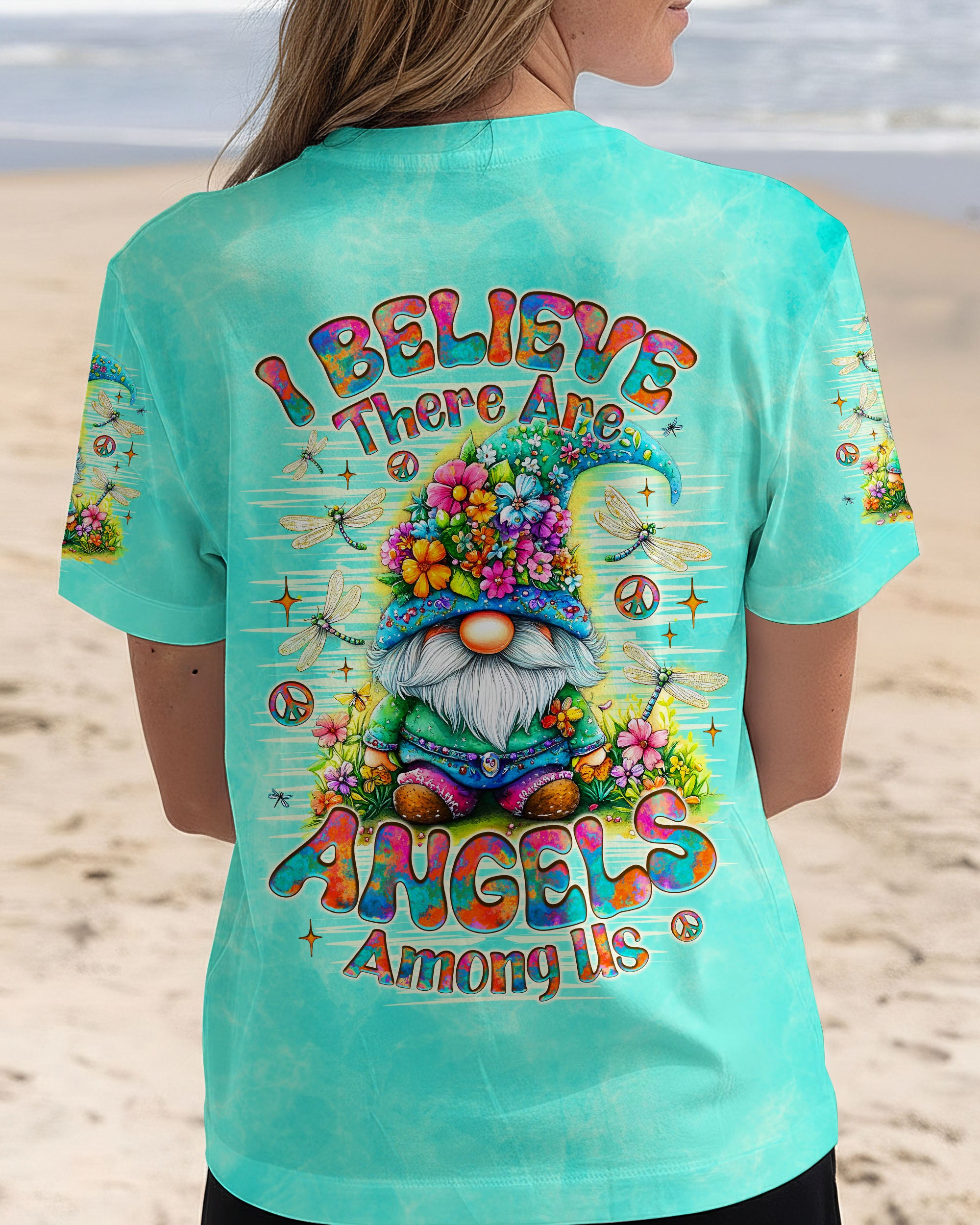 I BELIEVE THERE ARE ANGELS AMONG US GNOME ALL OVER PRINT - TLNO2111252