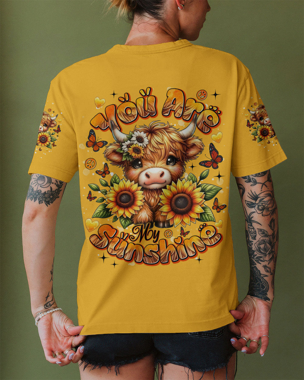 YOU ARE MY SUNSHINE COW ALL OVER PRINT - TLNT1709251