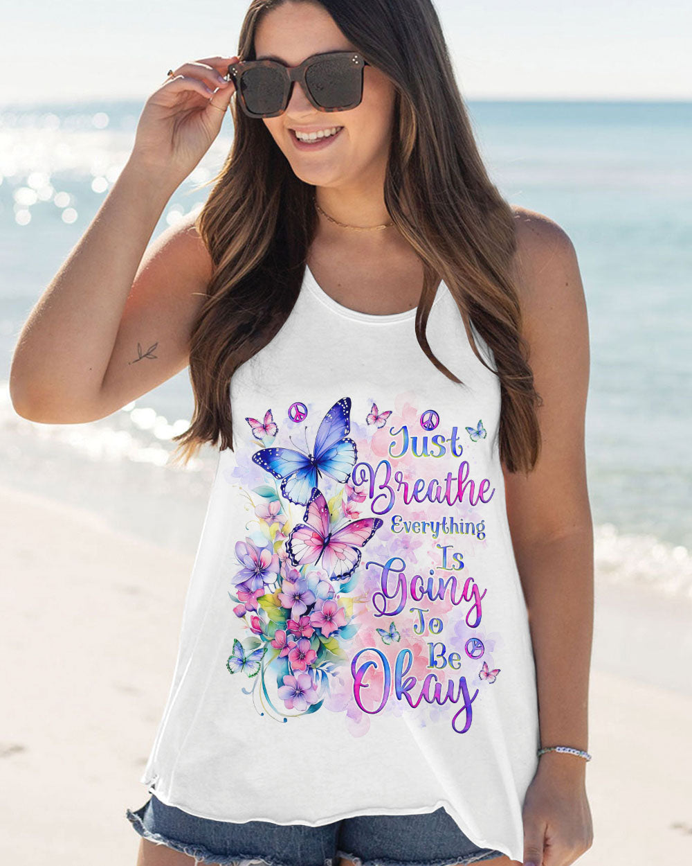 JUST BREATHE BUTTERFLY ALL OVER PRINT - TLNZ1607244