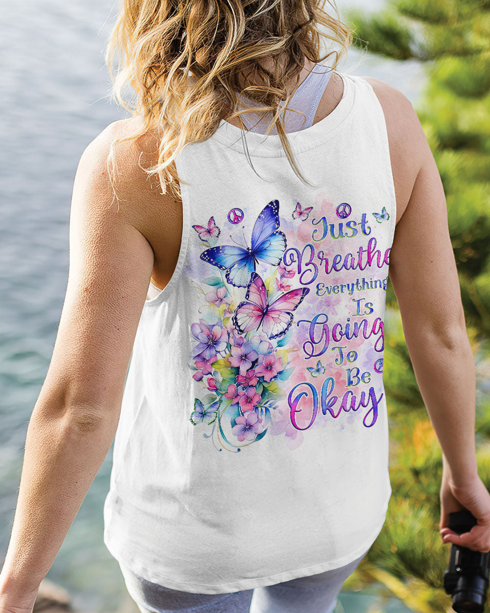 JUST BREATHE BUTTERFLY ALL OVER PRINT - TLNZ1607244